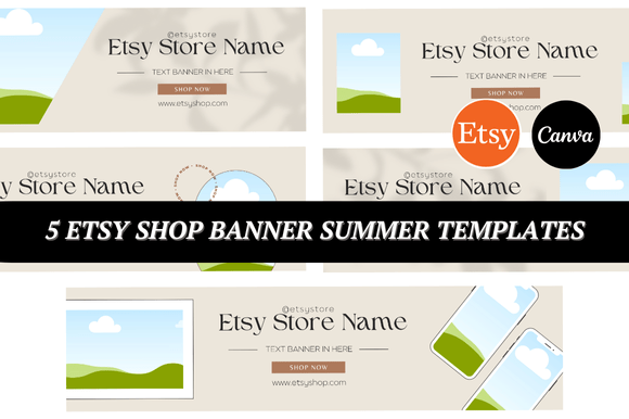 5 Etsy Banner Canva Template: Elevate Your Shop's Visual Branding