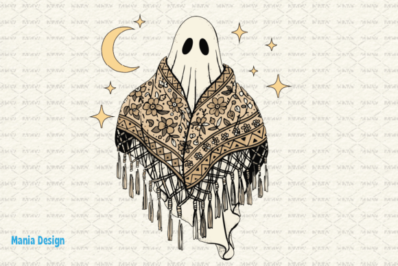 Boho Macrame Ghost PNG: Elevate Your Spooky Season Designs