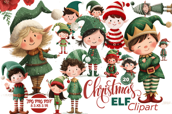 Christmas Elf Clipart: Elevate Your Holiday Design Projects