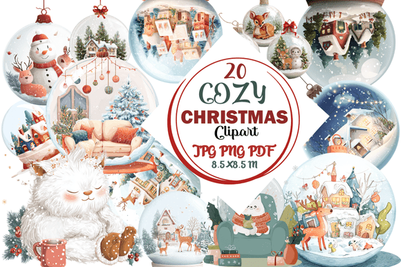 Cozy Christmas Clipart: A Designer's Festive Toolkit
