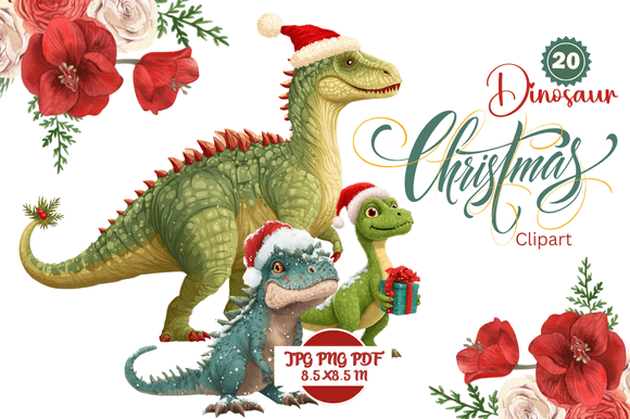 Festive Dinosaur Christmas Clipart: A Designer's Guide