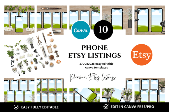 Streamline Your Etsy Shop: Professional Listing Mockups