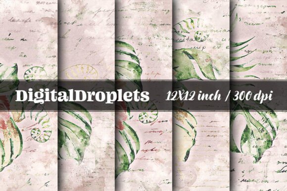 Watercolor Tropicals Vol.1: Elevate Your Designs with Organic Texture